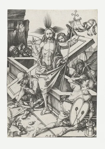 De opstanding by Unknown, print, 1470-1491
