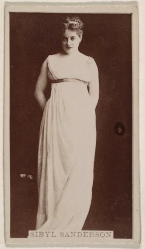 Sibyl Anderson, from the Actresses series (N245) issued by Kinney Brothers to promote Sweet Caporal Cigarettes by Kinney Brothers Tobacco Company, photograph, 1890