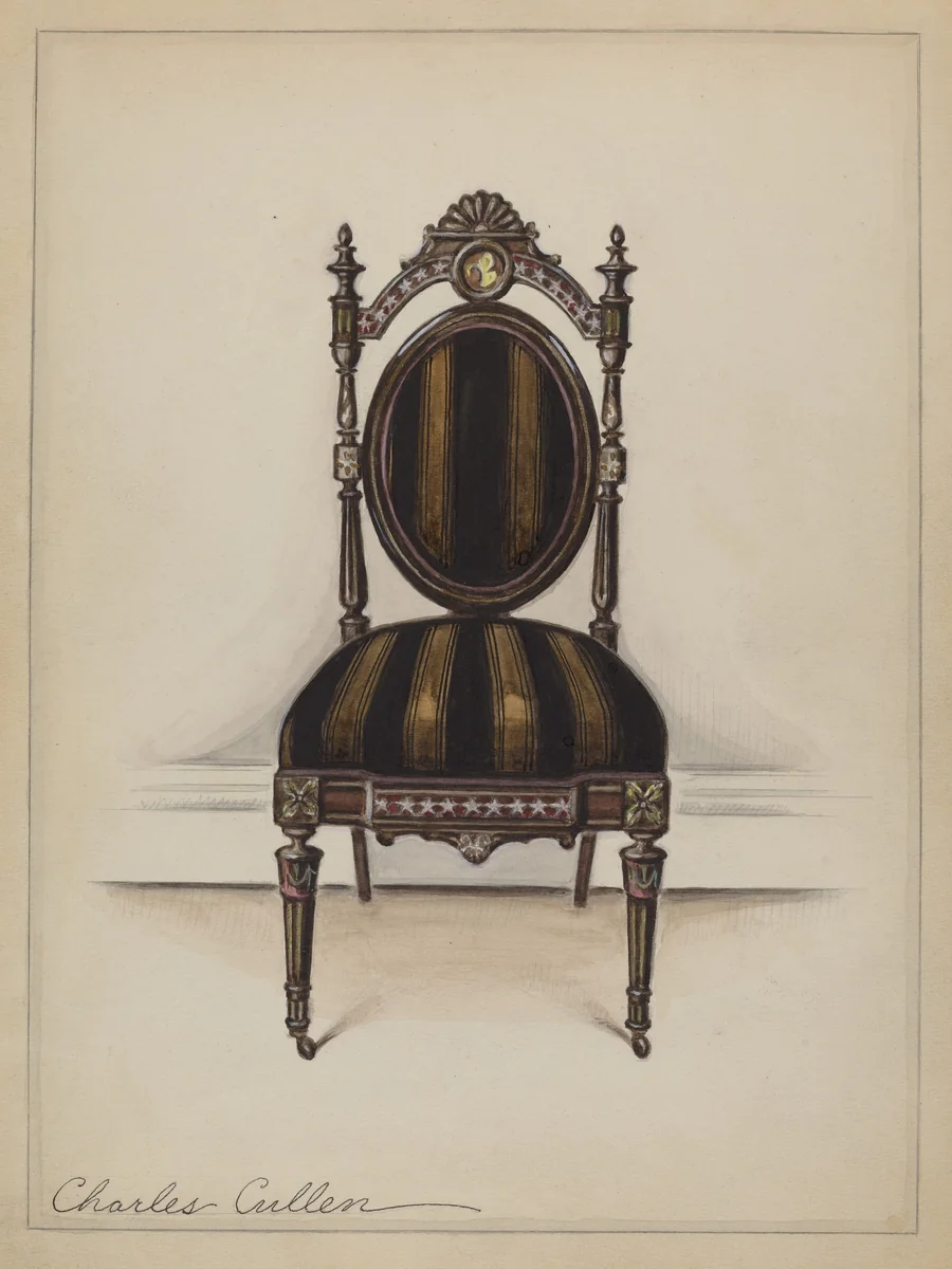 Chair (one of a pair) by Charles Cullen, index of american design, 1936