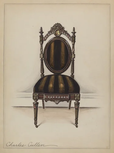 Chair (one of a pair) by Charles Cullen, index of american design, 1936