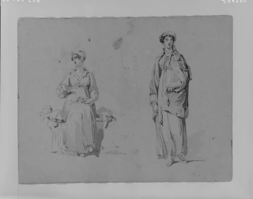 (From Sketchbook) by Thomas Sully, artwork, 1810-1820