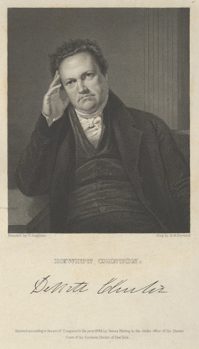 Dewitt Clinton by Asher Brown Durand, print, 1834