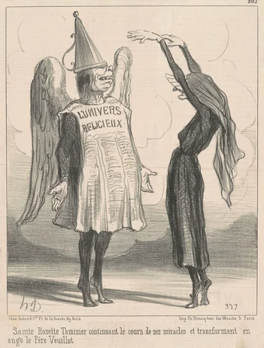 Sainte Rosette Tamisier ... by Honoré Daumier, print, 1851