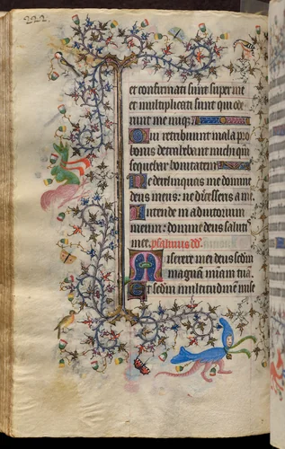 Hours of Charles the Noble, King of Navarre (1361-1425): fol. 111v, Text by Master of the Brussels Initials and Associates, book, 1400-1410