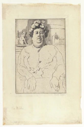 Nellie Burton by Wendela Boreel, print, 1914