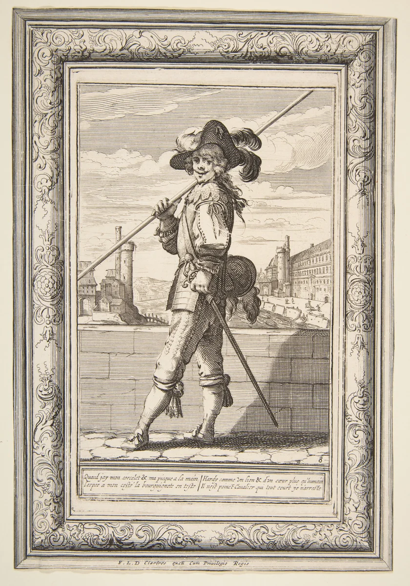 A Pikeman by Abraham Bosse, print, 1632