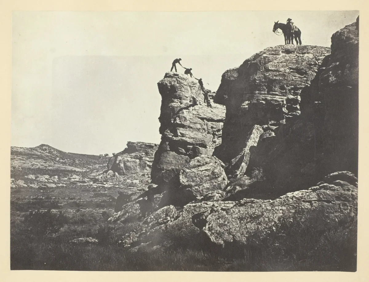 High Bluffs, Black Buttes by Andrew J. Russell, photograph, 1868-1869