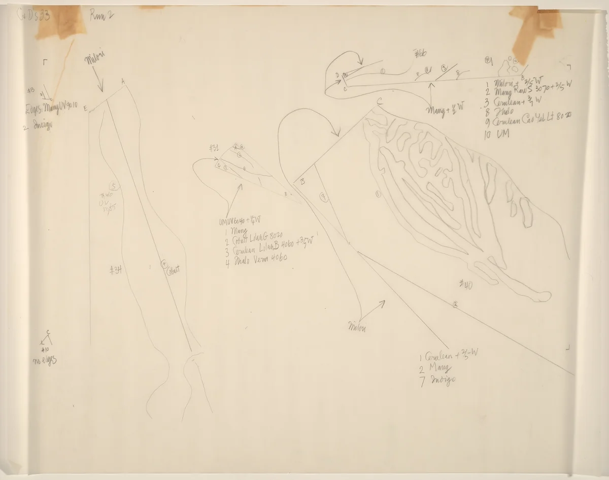 Drawing for Changes and Disappearances No. 33 by John Cage, drawing, 1979-1982