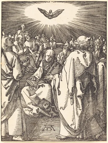 Pentecost by Albrecht Dürer, print, 1509-1510