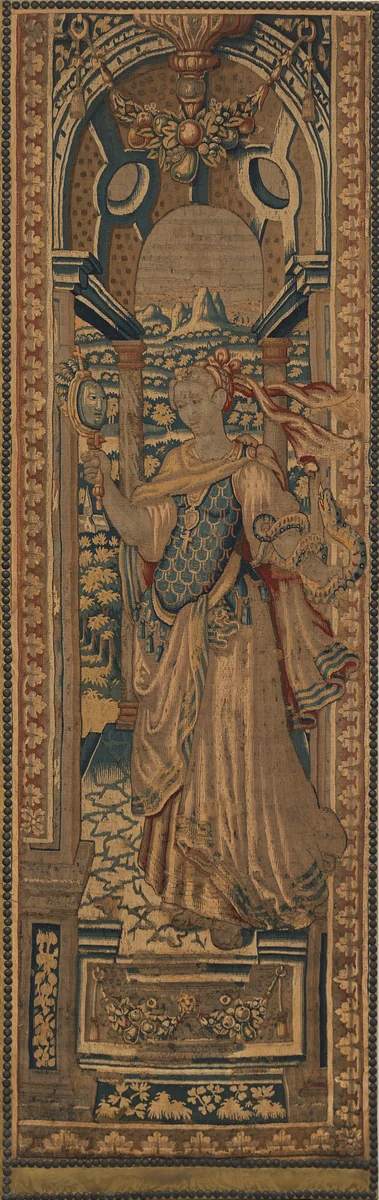 The Four Cardinal Virtues: Prudence by Netherlandish 16th Century, decorative art, 1550-1600