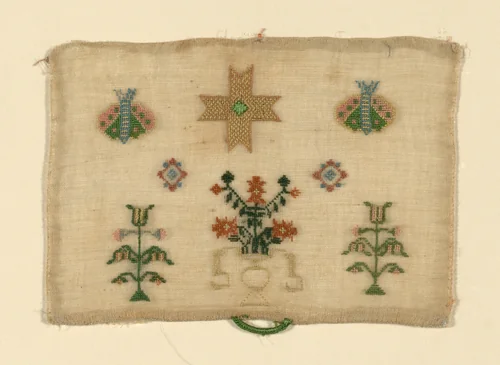 Needlecase Sampler by England, textile, 1775-1800