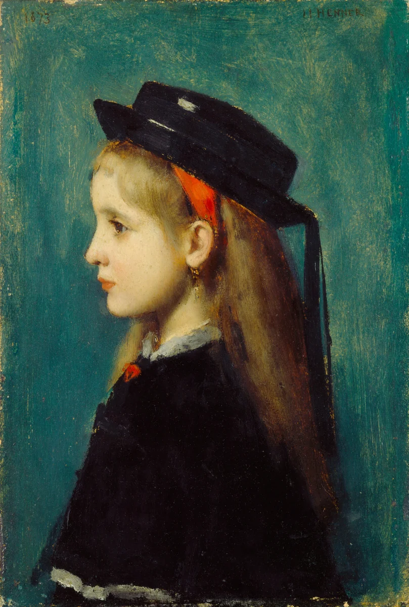Alsatian Girl by Jean-Jacques Henner, painting, 1873
