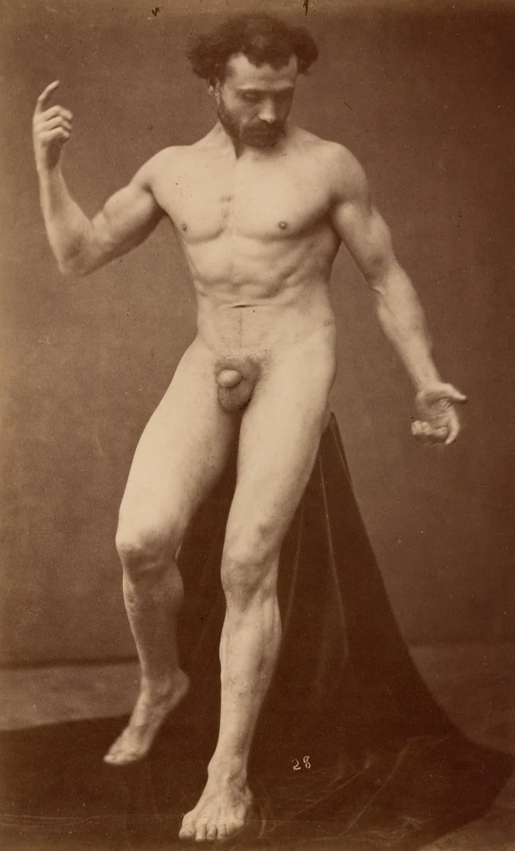 Nude Study by Gaudenzio Marconi, photograph, 1870-1879