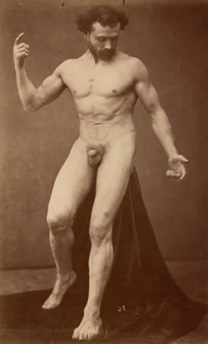 Nude Study by Gaudenzio Marconi, photograph, 1870-1879
