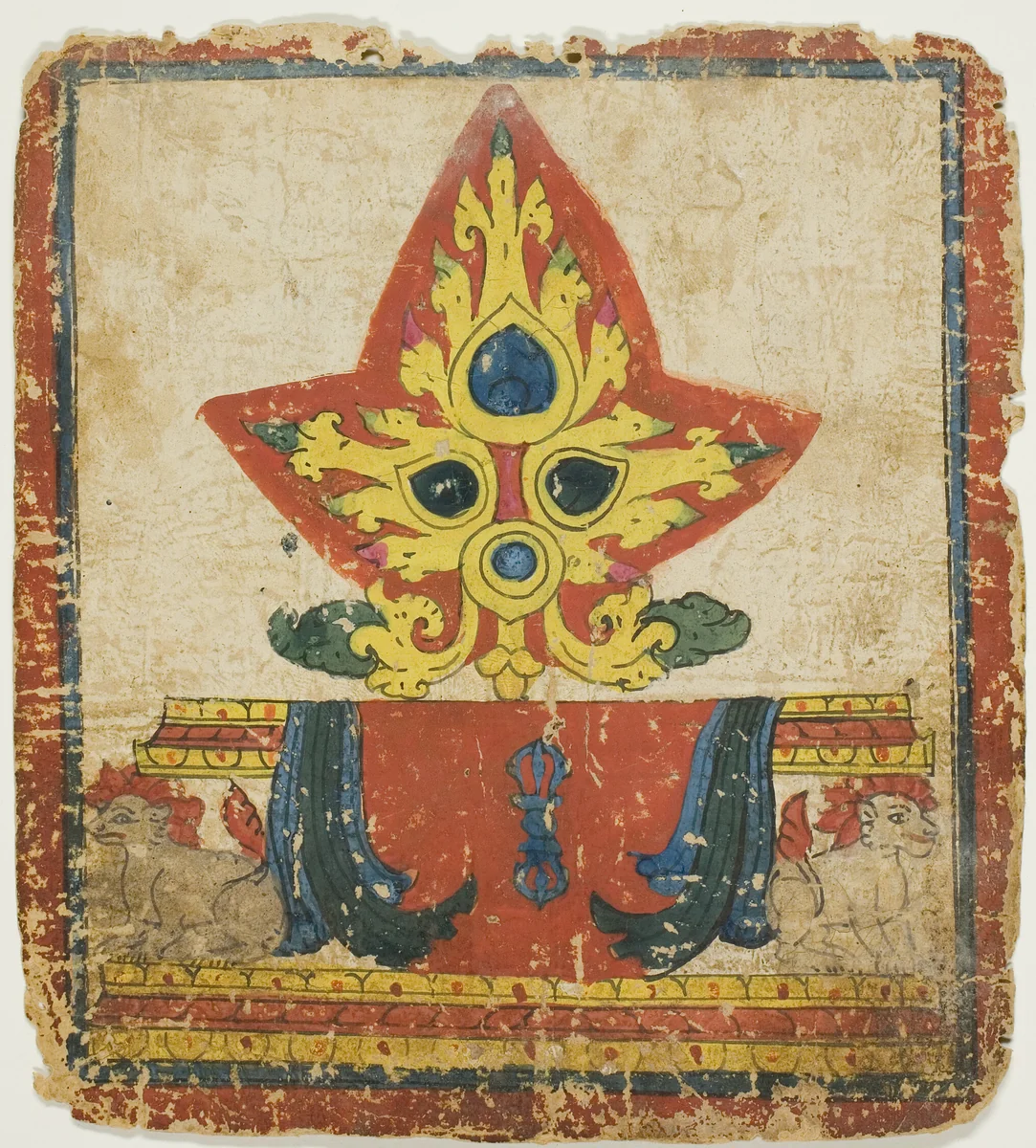 Image from a Set of Initiation Cards (Tsakali) by Tibet, drawing, 1299-1499