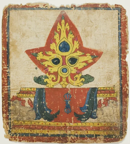 Image from a Set of Initiation Cards (Tsakali) by Tibet, drawing, 1299-1499