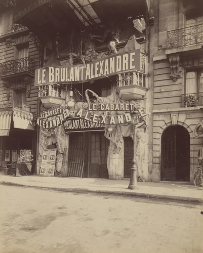 Cabaret Alexandre. Boulevard de Clichy 100 by Eugène Atget, photograph, 1910