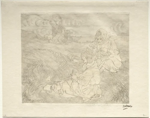 Net Menders by Jan Toorop, print, 1899