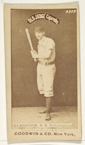 Glasscock, Shortstop, Indianapolis, from the Old Judge series (N172) for Old Judge Cigarettes by Goodwin & Company, photograph, 1887