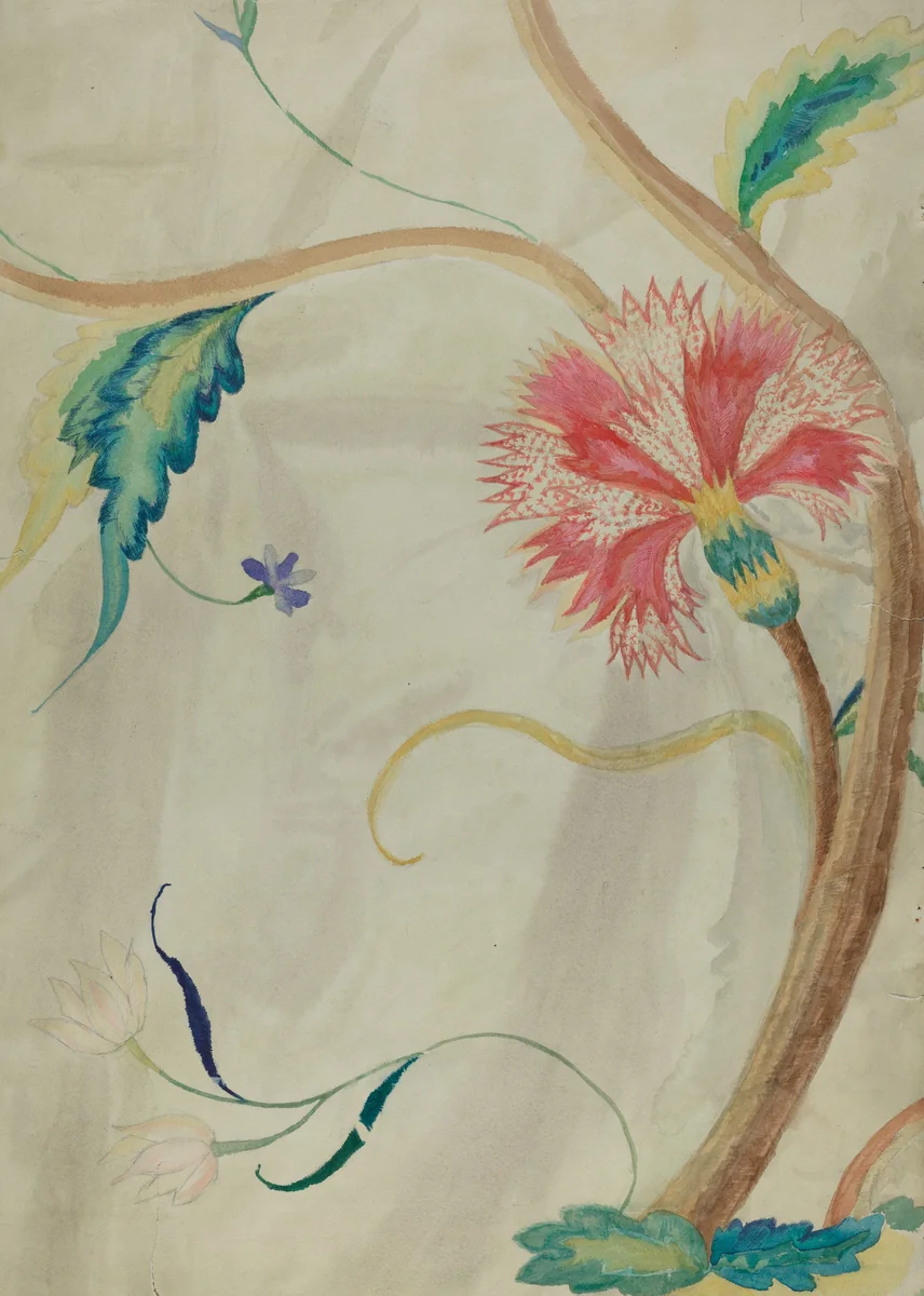 Crewel Embroidery by Helen D. Bashian, index of american design, 1935-1942