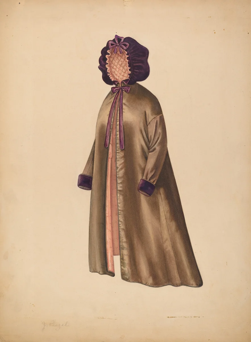 Lady's Pelisse by Jean Peszel, index of american design, 1935-1942