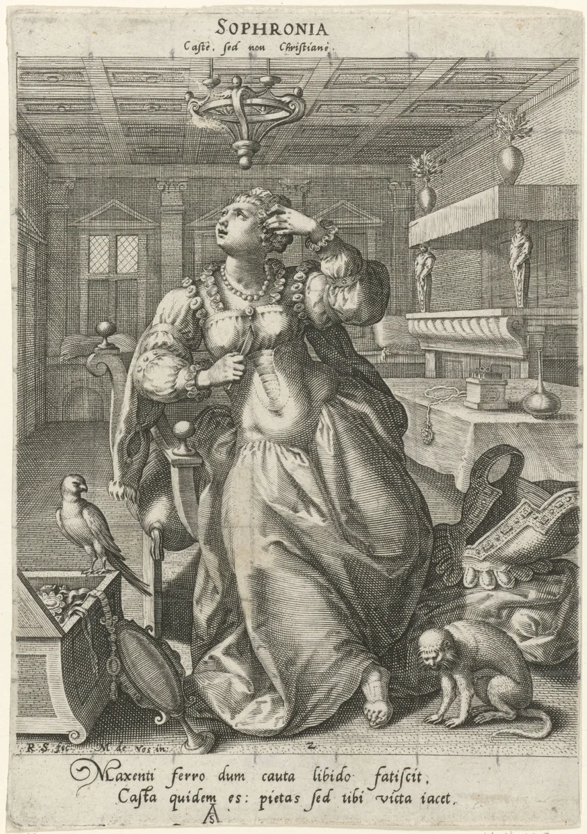 Sofronia by Unknown, print, 1590