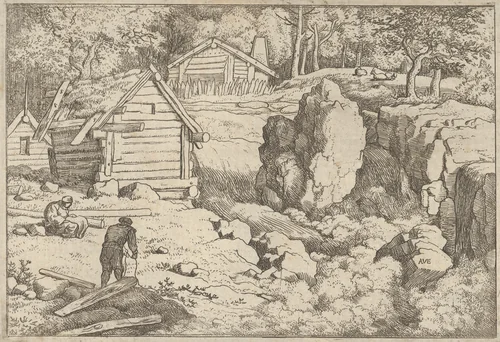 The Carpenter by Allart van Everdingen, print, 1621-1675