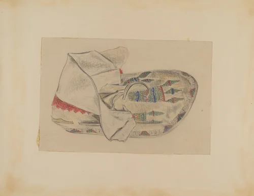 Beaded Moccasin by Melita Hofmann, index of american design, 1935-1942