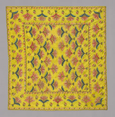 Needlework Cover by India or Turkey?, textile, 1801-1900
