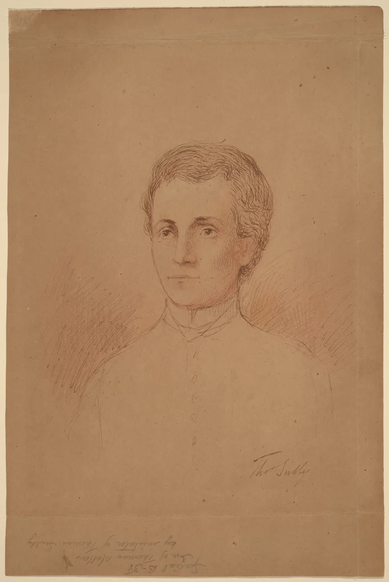 Son of Thomas Mellon by Anonymous Artist; Thomas Sully, drawing, 1783-1872