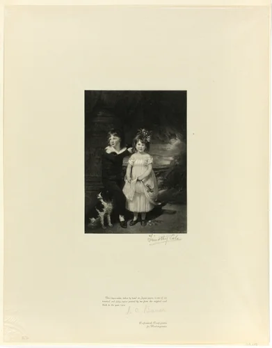 Brother and Sister, from Old English Masters by Timothy Cole, print, 1898