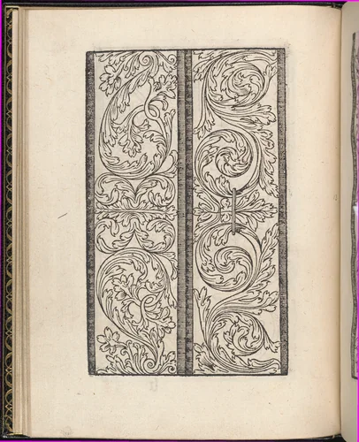 Page from Ein new kunstlich Modelbuch...(Page 13v) by Peter Quentel, book, 1544