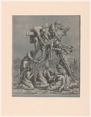 The Descent from the Cross by Unknown, print, 1518