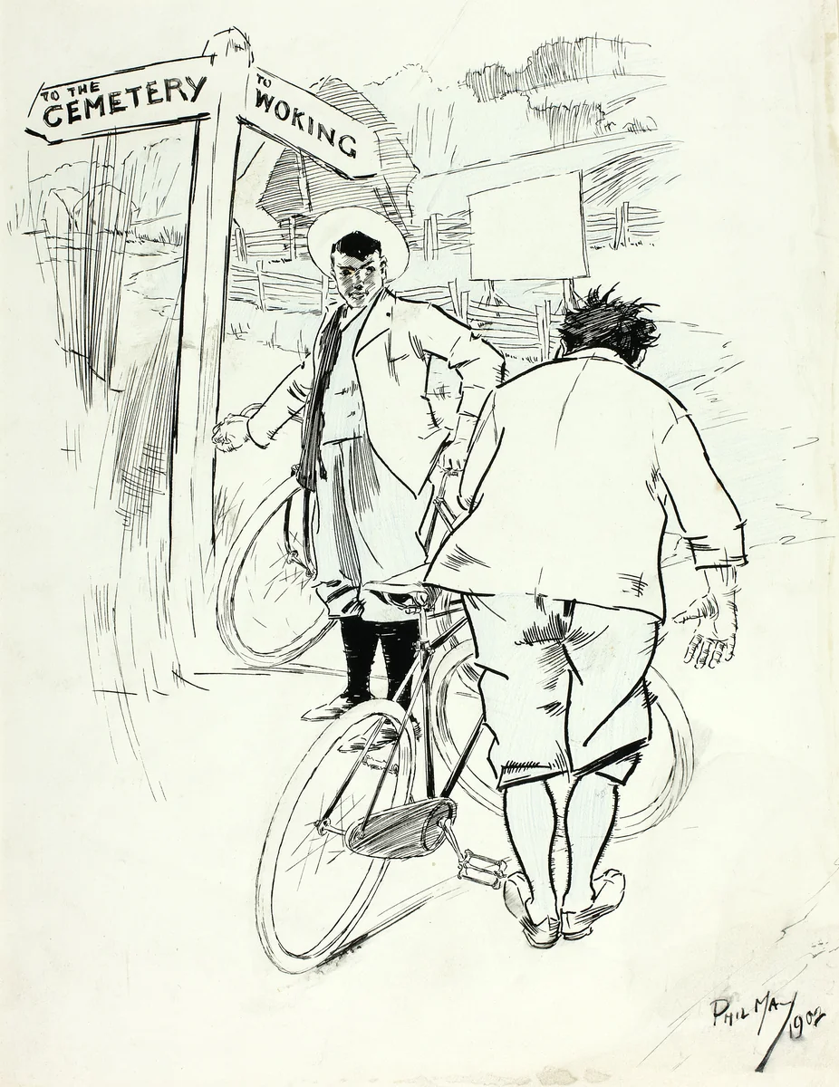 Rest for the Weary by Philipp William May, drawing, 1902