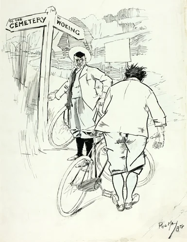 Rest for the Weary by Philipp William May, drawing, 1902