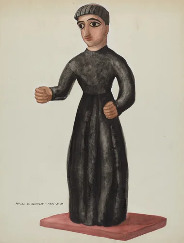 Friar - Probably a Santo by Majel G. Claflin, index of american design, 1935-1942