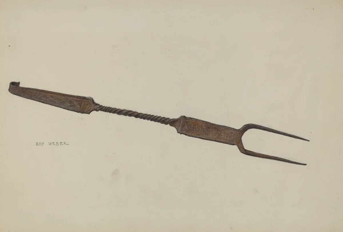 Pa. German Fork by Roy Weber, index of american design, 1938