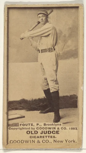 Foutz, Pitcher, Brooklyn Bridegrooms, from the Old Judge series (N172) for Old Judge Cigarettes by Goodwin & Company, photograph, 1888