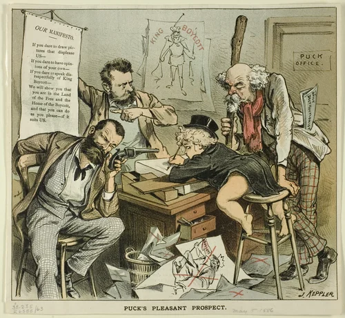 Puck's Pleasant Prospect, from Puck by Joseph Keppler, print, 1886