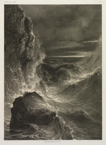 La Mer by Alexandre Calame, print, 1851