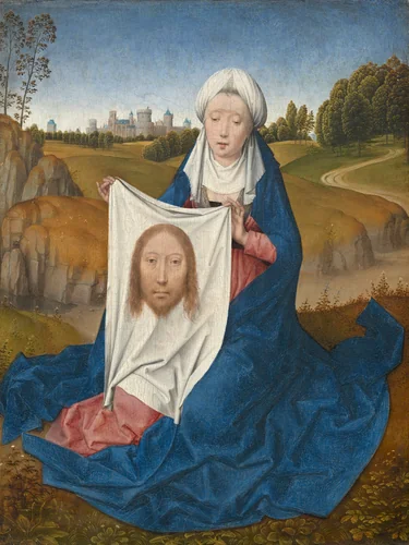 Saint Veronica [obverse] by Hans Memling, painting, 1470-1475