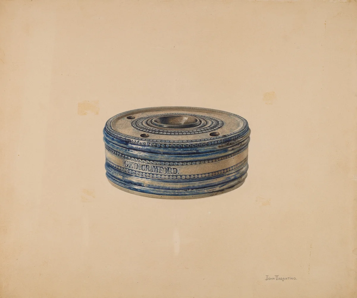 Inkwell by John Tarantino, index of american design, 1939
