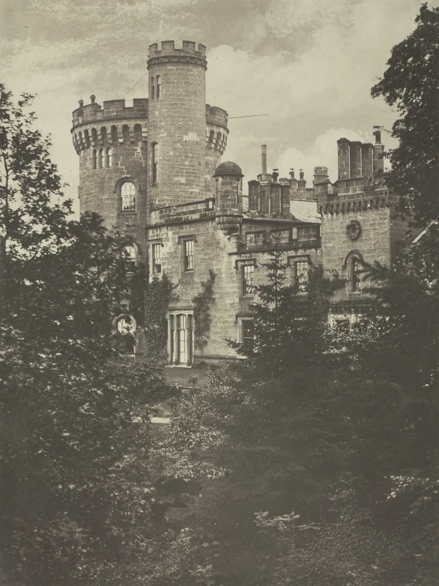 View of Tullichewan Castle, Glasgow by James Campbell, photograph, 1850-1860
