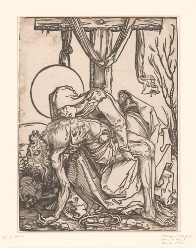 Piëta by anonymous, print, 1522
