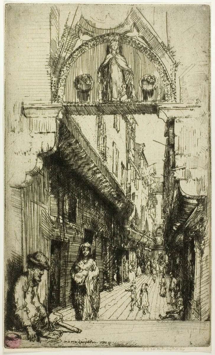 Calle del Paradiso by Donald Shaw MacLaughlan, print, 1909