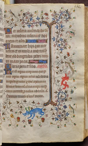 Hours of Charles the Noble, King of Navarre (1361-1425): fol. 66r, Text by Master of the Brussels Initials and Associates, book, 1400-1410