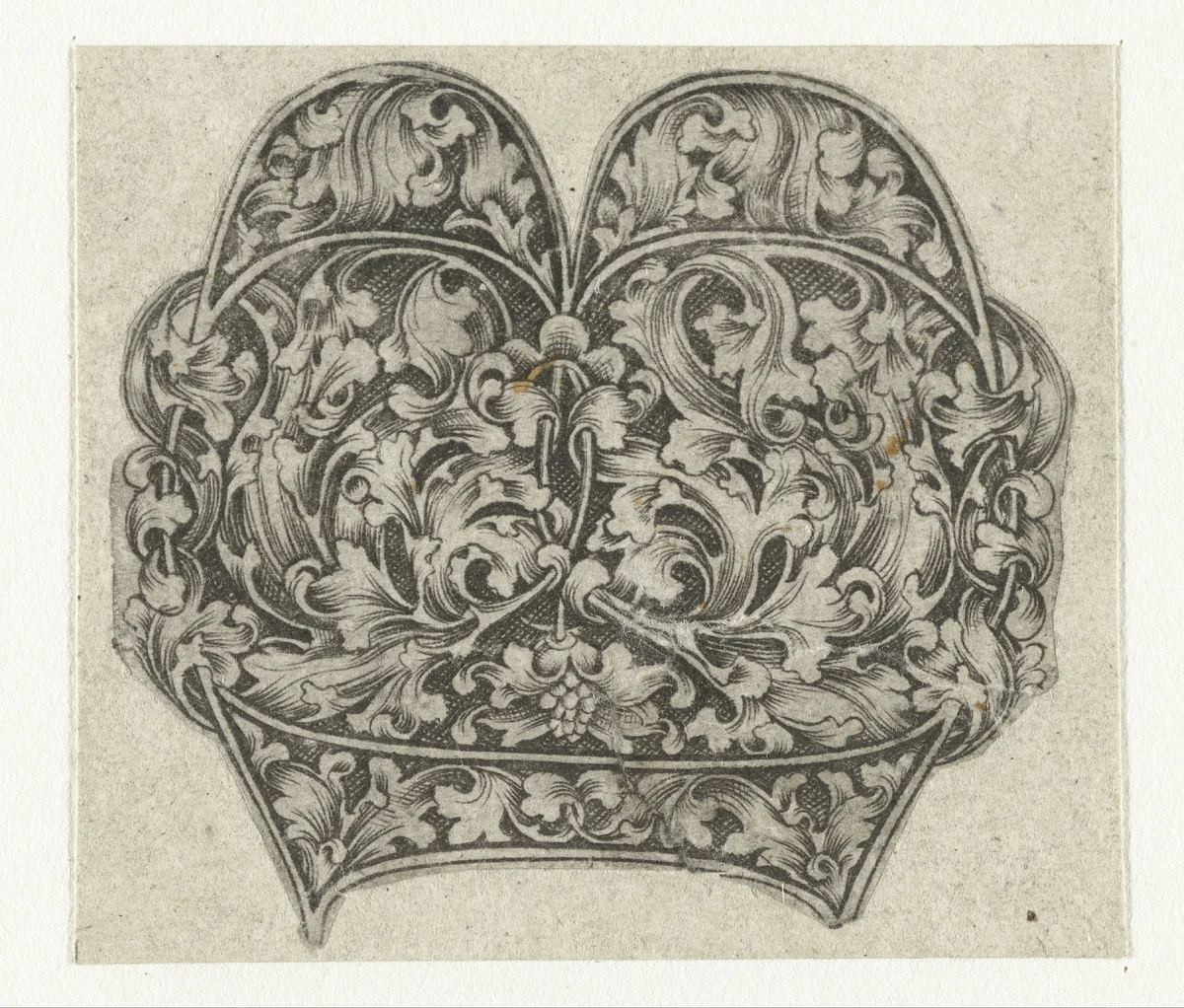 Hoofdletter B by Israhel van Meckenem, print, 1455-1503