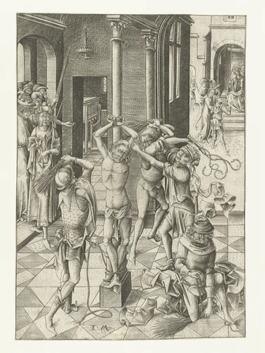 De geseling by Unknown, print, 1455-1503