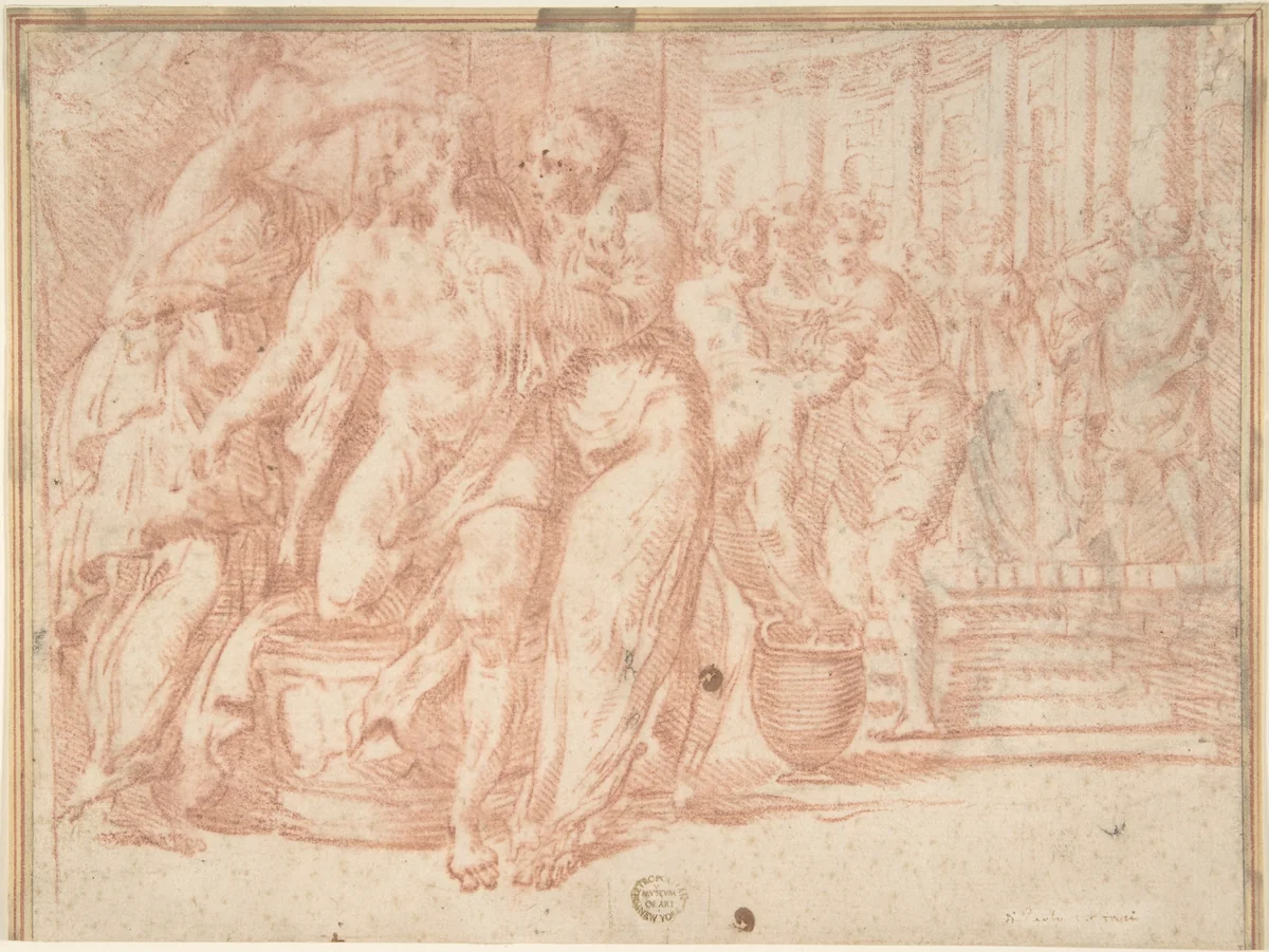 Minerva Beautifies Ulysses by anonymous, drawing, 1800-1899
