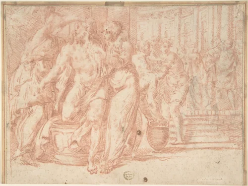 Minerva Beautifies Ulysses by anonymous, drawing, 1800-1899
